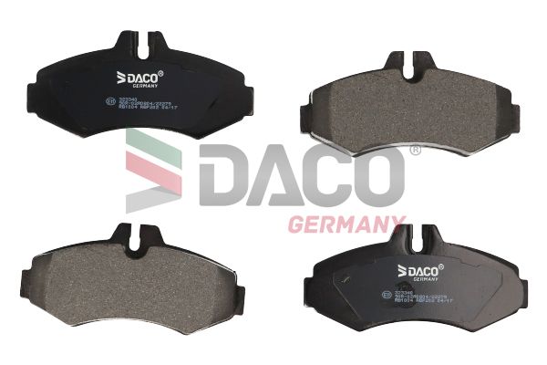 Zestaw klocków hamulcowych, hamulce tarczowe DACO GERMANY 323340