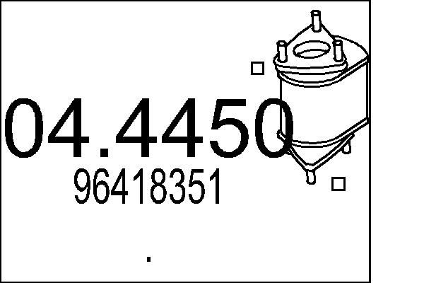 Katalizator MTS 96418351