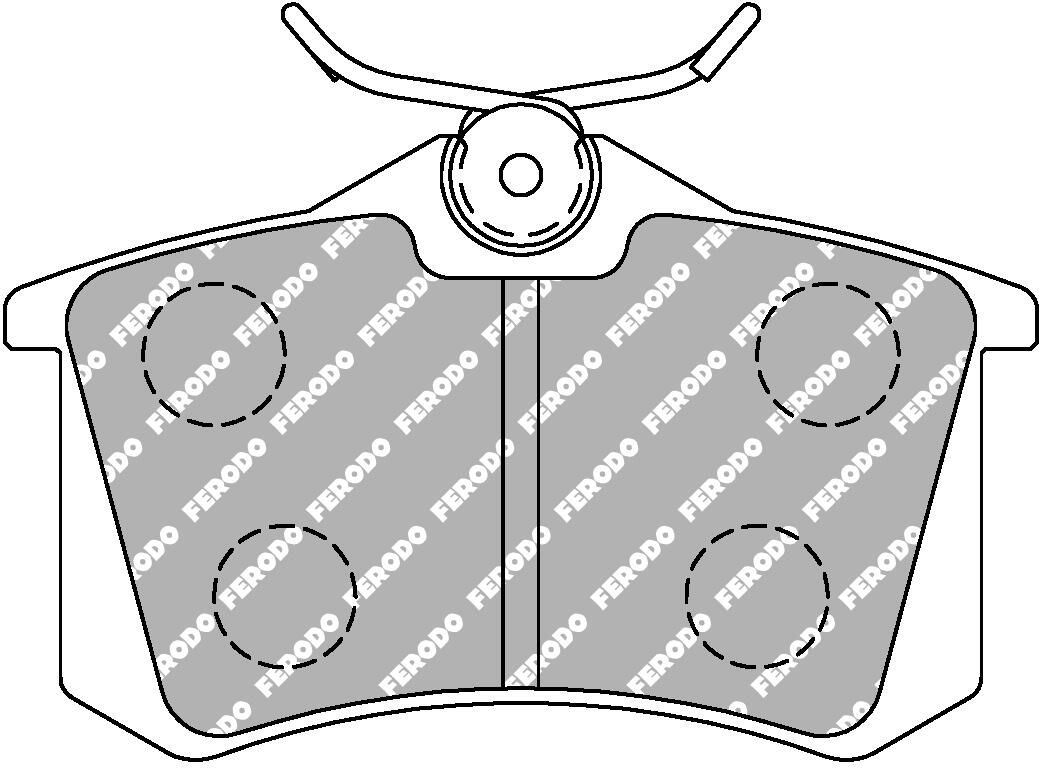 set placute frana,frana disc FERODO FDS541