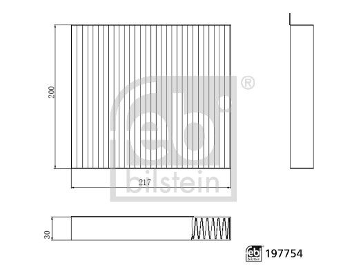 Filtru, aer habitaclu FEBI BILSTEIN 197754