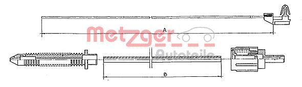 Cablu acceleratie METZGER 10.0381
