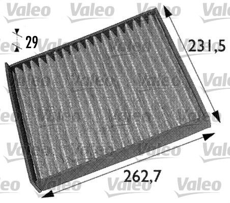 Filter vnútorného priestoru VALEO 698708