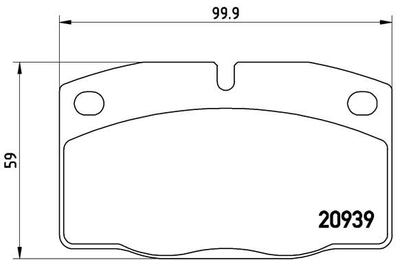Zestaw klocków hamulcowych, hamulce tarczowe BREMBO P 59 005