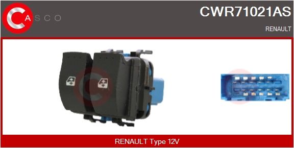 Spínač, zvedací zařízení oken CASCO CWR71021AS