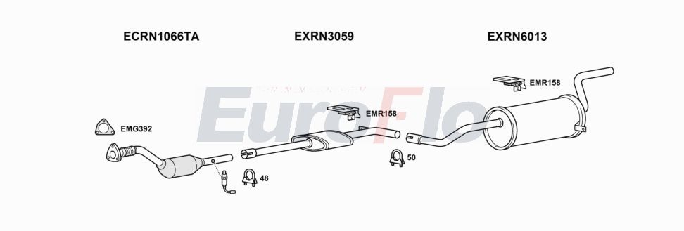 Układ wydechowy EUROFLO RNMEG142004A00