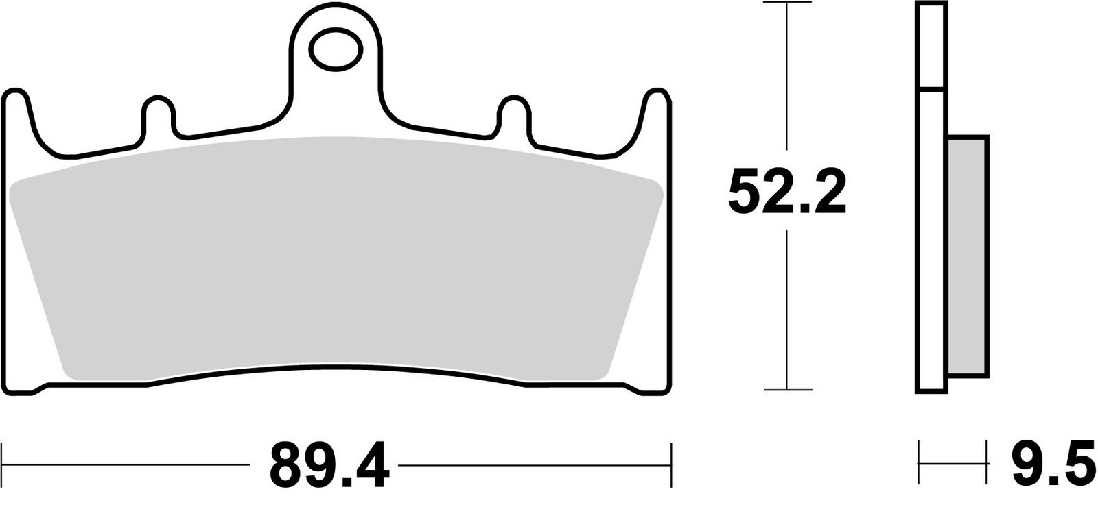 set placute frana,frana disc BREMBO 07SU19SR