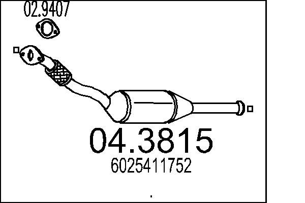 Katalizator MTS 6025411752