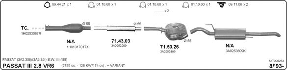 Układ wydechowy IMASAF 587000253