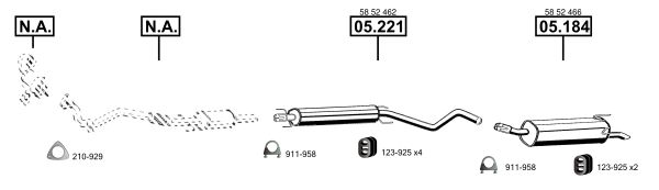 Układ wydechowy ASMET OP051594