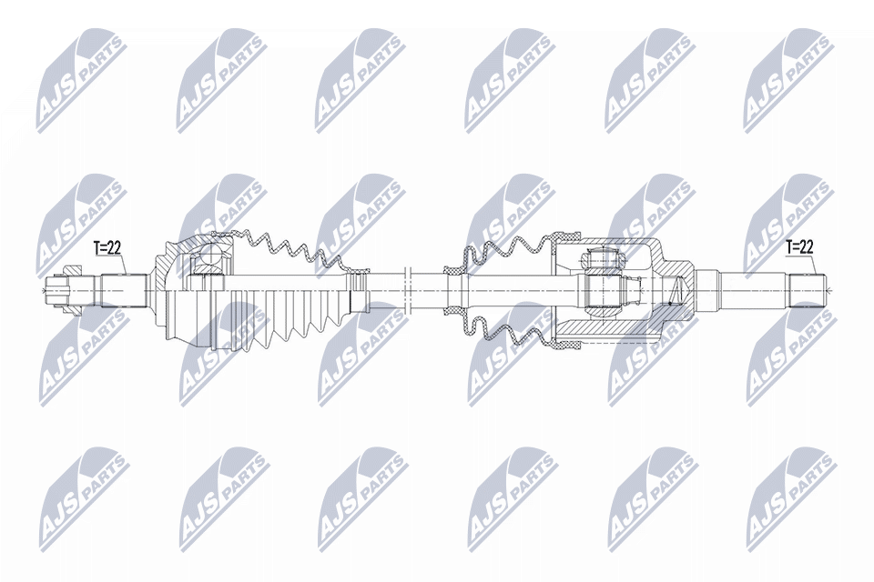 Wał napędowy NTY NPW-CT-162