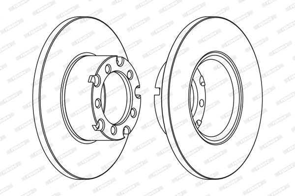 Tarcza hamulcowa FERODO FCR116A