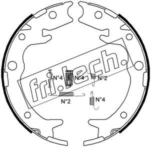 Zestaw szczęk hamulcowych, hamulec postojowy FRI.TECH. 1044.023K