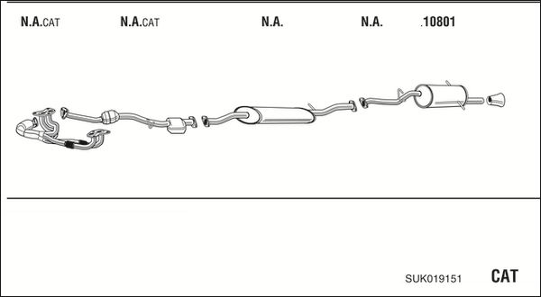 Układ wydechowy WALKER SUK019151