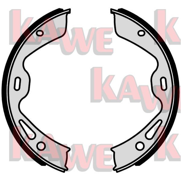 Zestaw szczęk hamulcowych, hamulec postojowy KAWE 01042