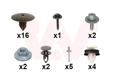 Set montaj, aripa laterala VAN WEZEL 4414796