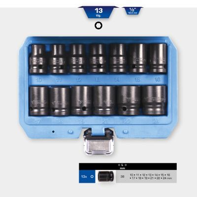 Set capete chei tubulare impact KS TOOLS BT022620