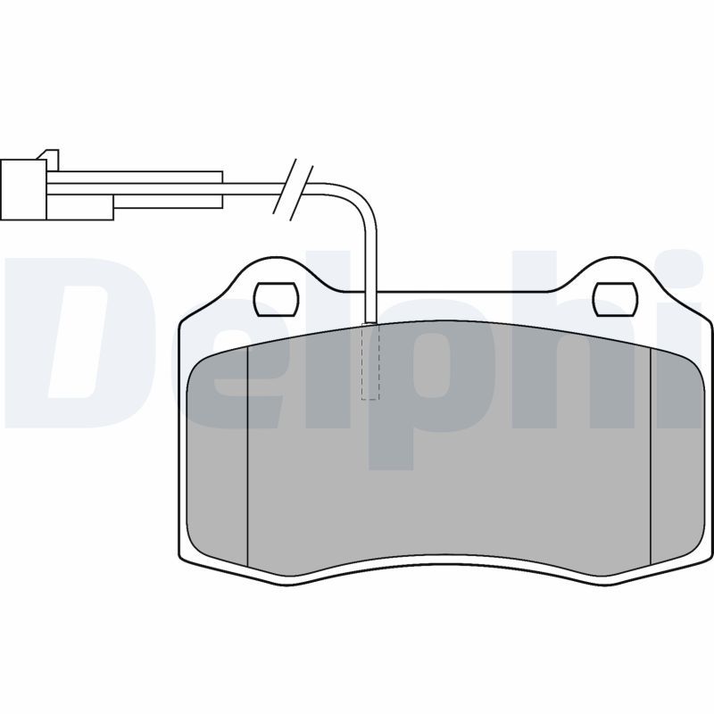 Sada brzdových platničiek kotúčovej brzdy DELPHI LP1543