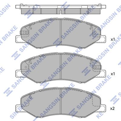 set placute frana,frana disc HI-Q SP4271