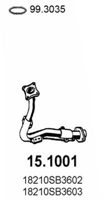 Rura wydechowa ASSO 15.1001