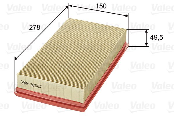 Vzduchový filtr VALEO 585037