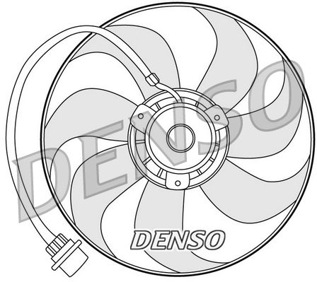 Větrák, chlazení motoru DENSO DER32001