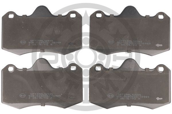 Zestaw klocków hamulcowych, hamulce tarczowe OPTIMAL BP-12585
