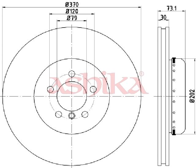 Disc frana ASHIKA 60-00-0116