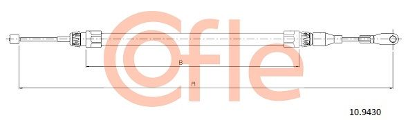 Cięgło, hamulec postojowy COFLE 10.9430