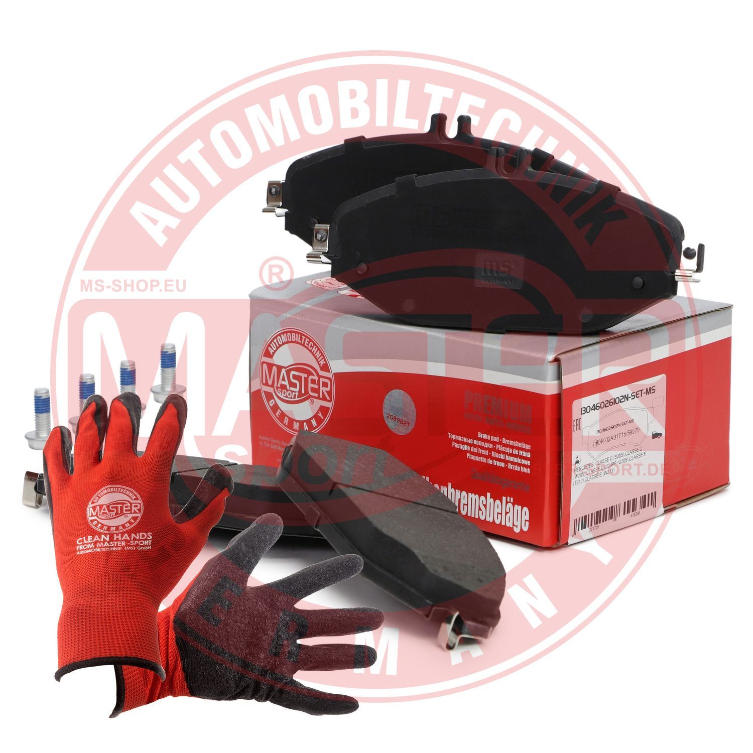 Zestaw klocków hamulcowych, hamulce tarczowe MASTER-SPORT GERMANY 13046026102N-SET-MSP