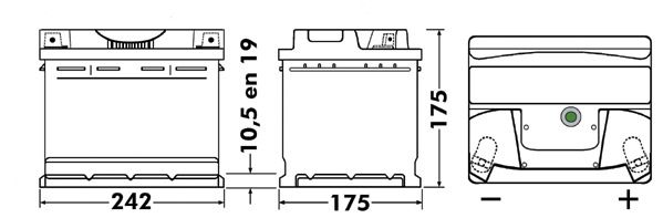 Akumulator EXIDE EB543