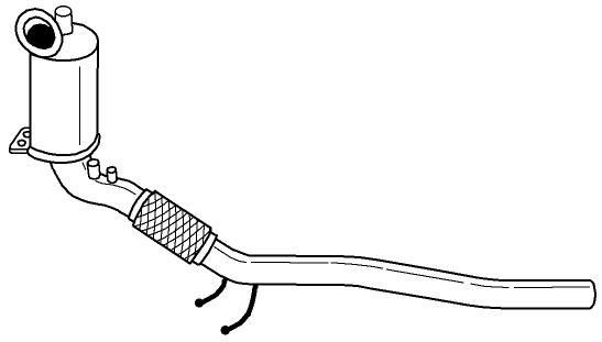 Filtr sadzy / filtr cząstek stałych, układ wydechowy SIGAM 6R0254700EX