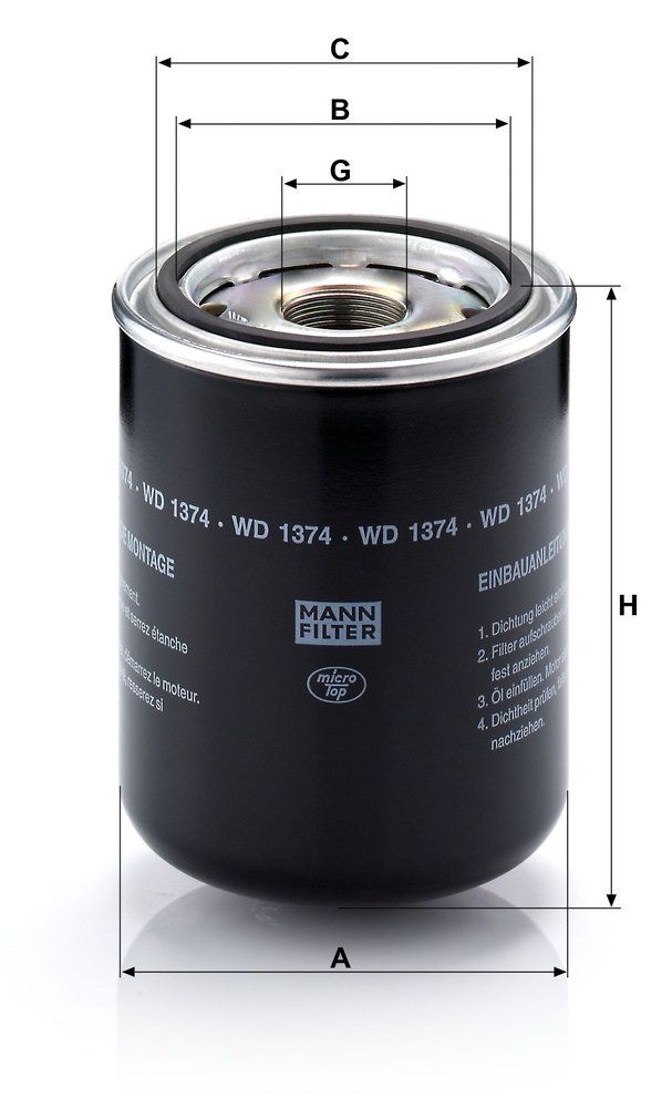 Levně Hydraulický filtr, automatická převodovka MANN-FILTER WD 1374