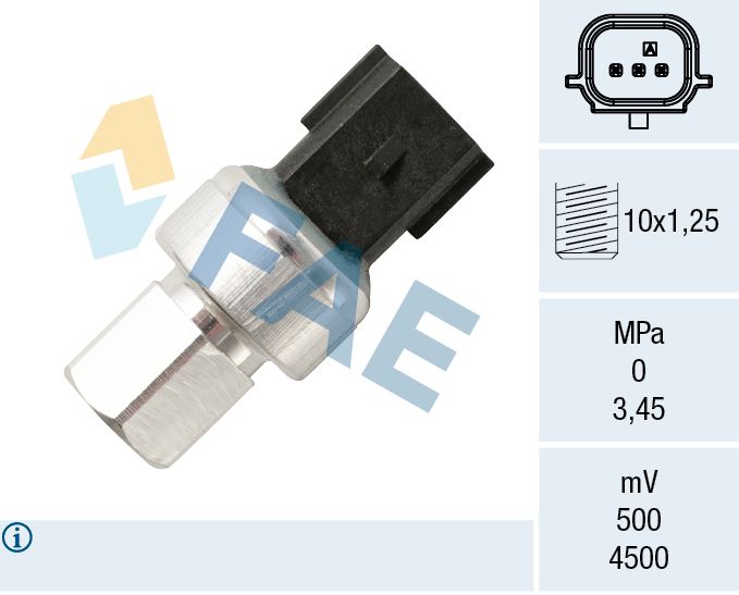 Przełącznik ciśnieniowy, klimatyzacja FAE 15804