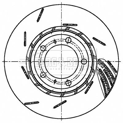 Tarcza hamulcowa BORG & BECK BBD6162S