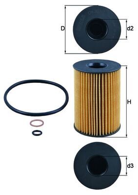 Olejový filter KNECHT OX 353/7D