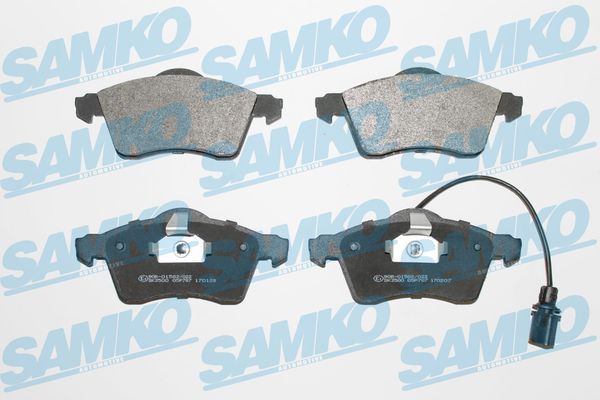 Sada brzdových destiček, kotoučová brzda SAMKO 5SP787