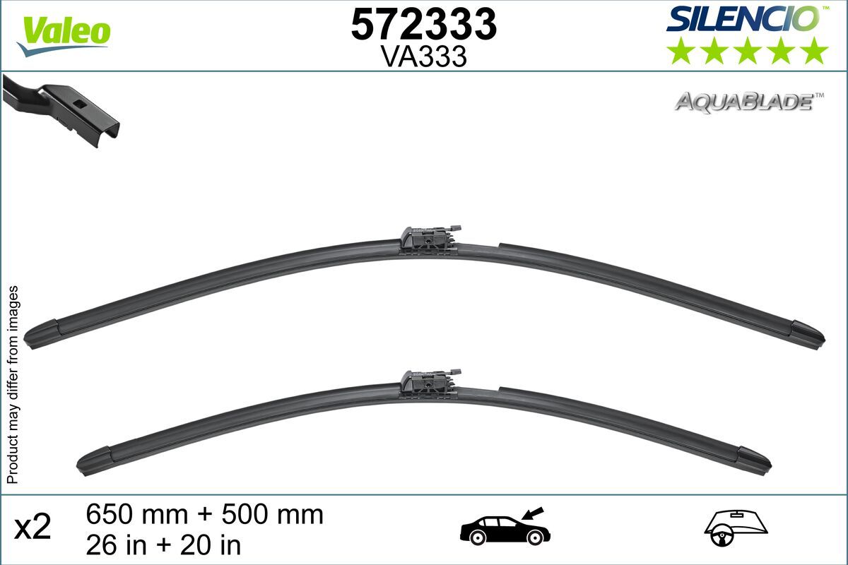 lamela stergator VALEO SILENCIO AQUABLADE SET 572333