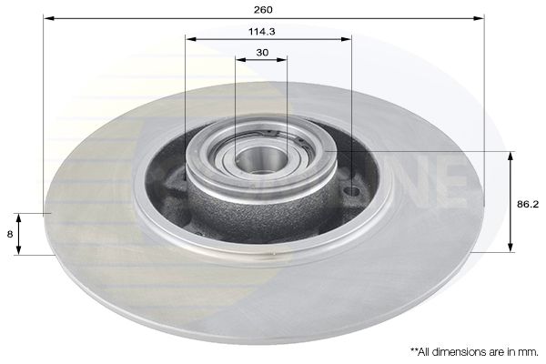 Tarcza hamulcowa COMLINE ADC3012