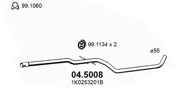 Racord evacuare ASSO 04.5008