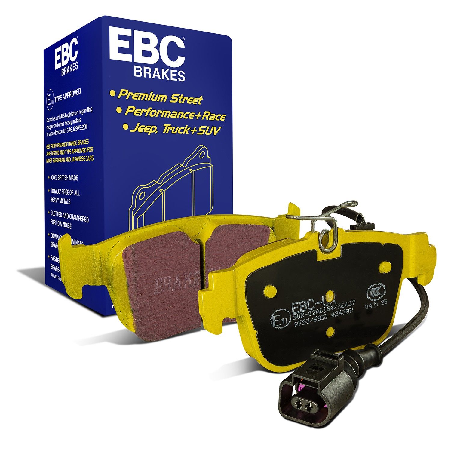 set placute frana,frana disc EBC Brakes Yellowstuff with a stable friction coefficient of DP42438R