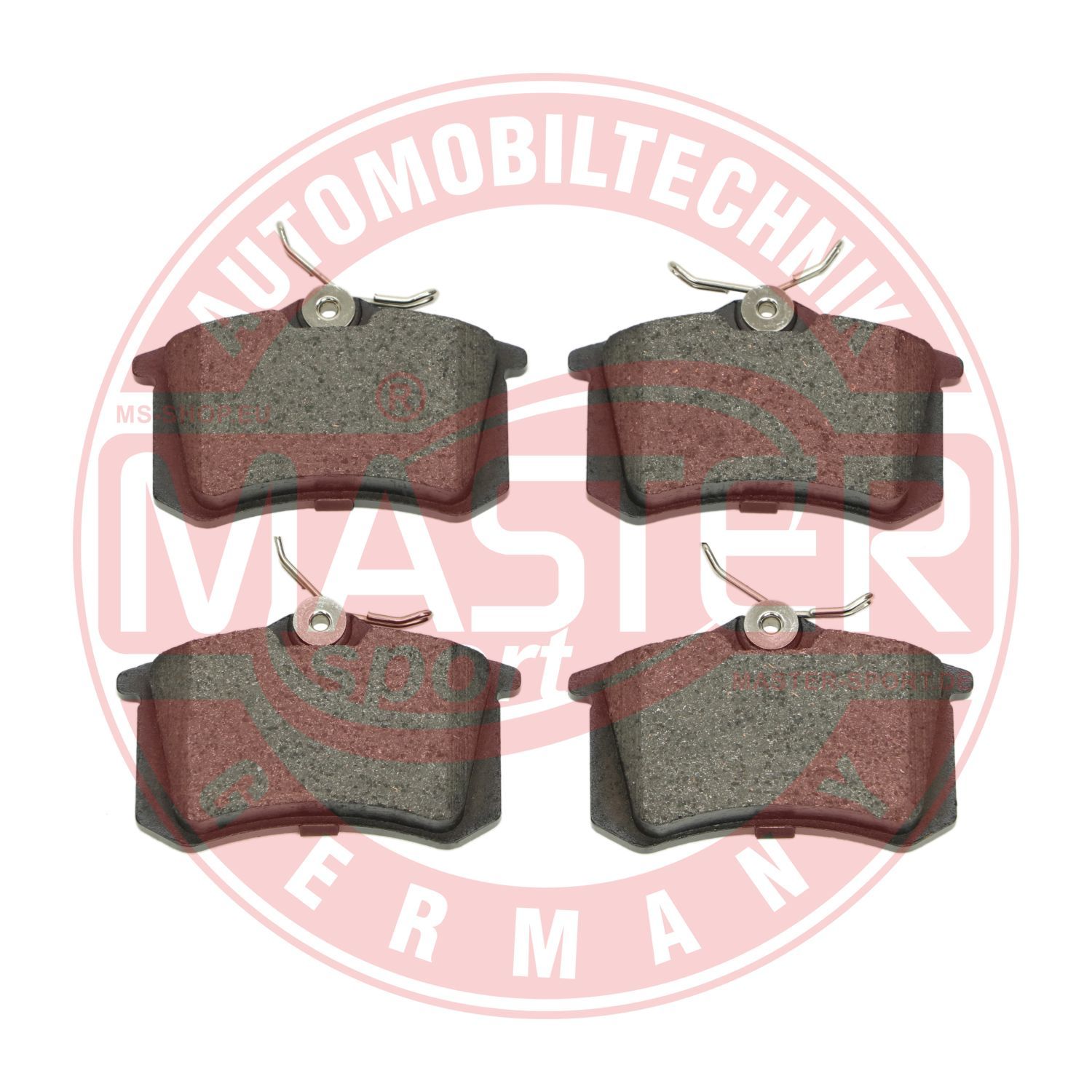 Zestaw klocków hamulcowych, hamulce tarczowe MASTER-SPORT GERMANY 13046029372T-SET-MS
