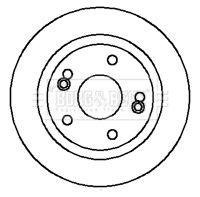 Tarcza hamulcowa BORG & BECK BBD4298