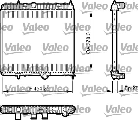 Chłodnica, układ chłodzenia silnika VALEO 735560