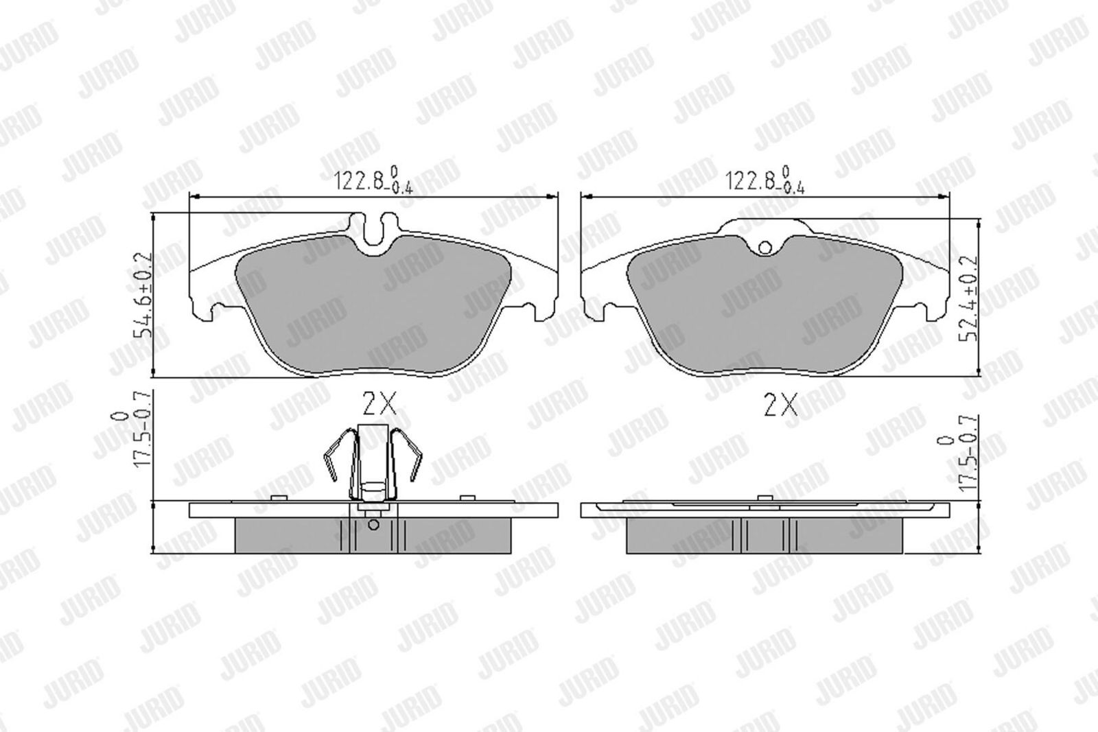 Piduriklotsi komplekt,ketaspidur