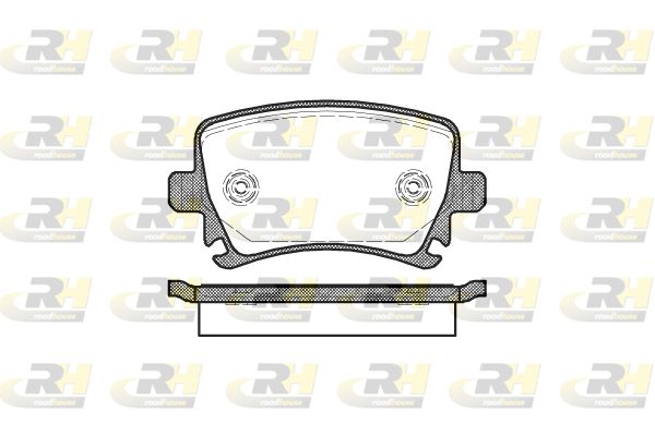Zestaw klocków hamulcowych, hamulce tarczowe ROADHOUSE 21031.00