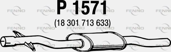Tłumik środkowy FENNO 18301713633