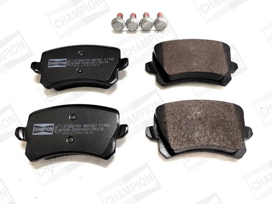 Zestaw klocków hamulcowych, hamulce tarczowe CHAMPION 573667CH