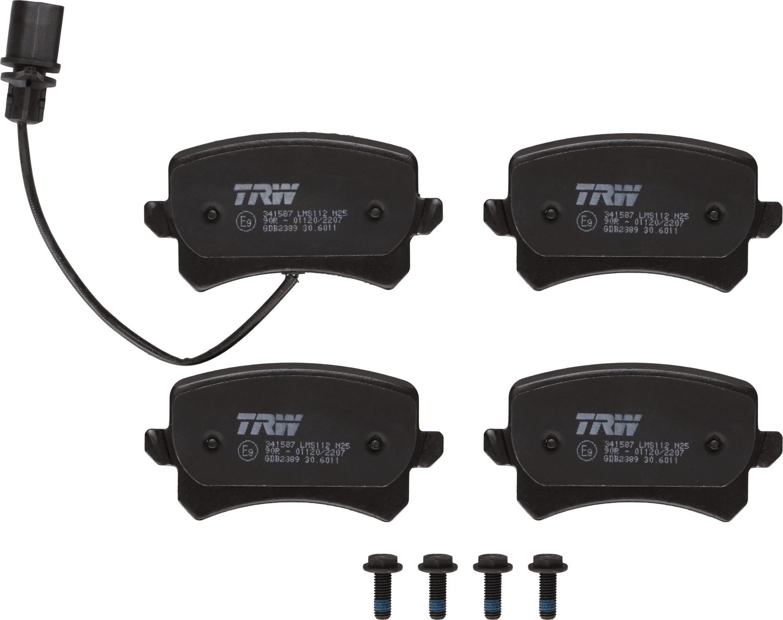 set placute frana,frana disc TRW GDB2389
