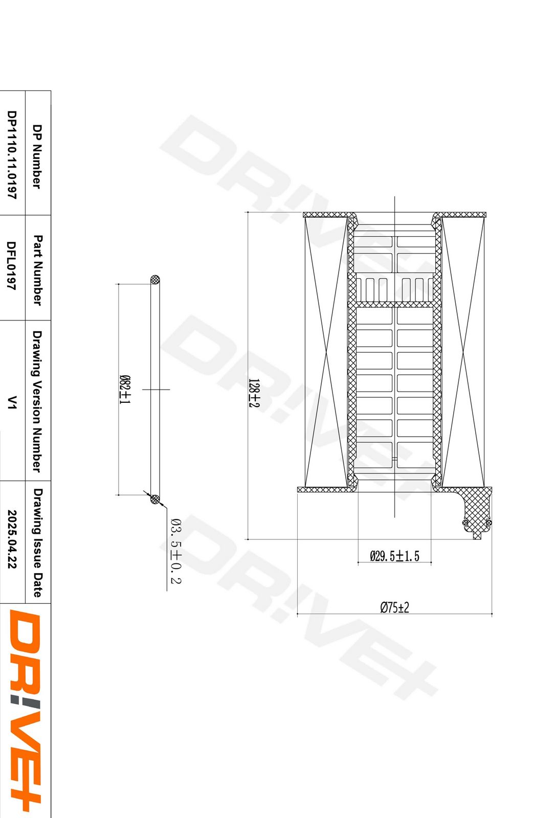 Filtru ulei Dr!ve+ DP1110.11.0197