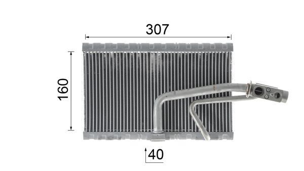 Evaporator, aer conditionat MAHLE AE 114 000P